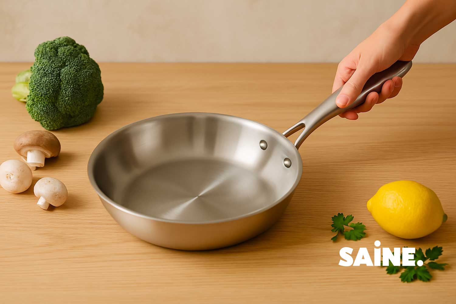 Pourquoi acheter une poêle haut de gamme en inox ? Avantages santé et économiques - SAINE.