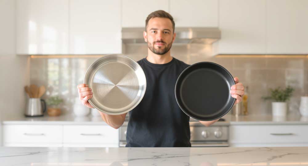 Poêle inox ou antiadhésive : laquelle choisir pour une cuisine saine et durable ?