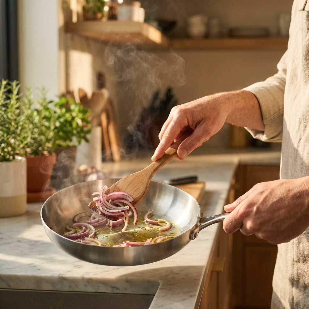 Choisir une poêle en inox pour une cuisine sans plastique : Le guide complet pour une transition réussie