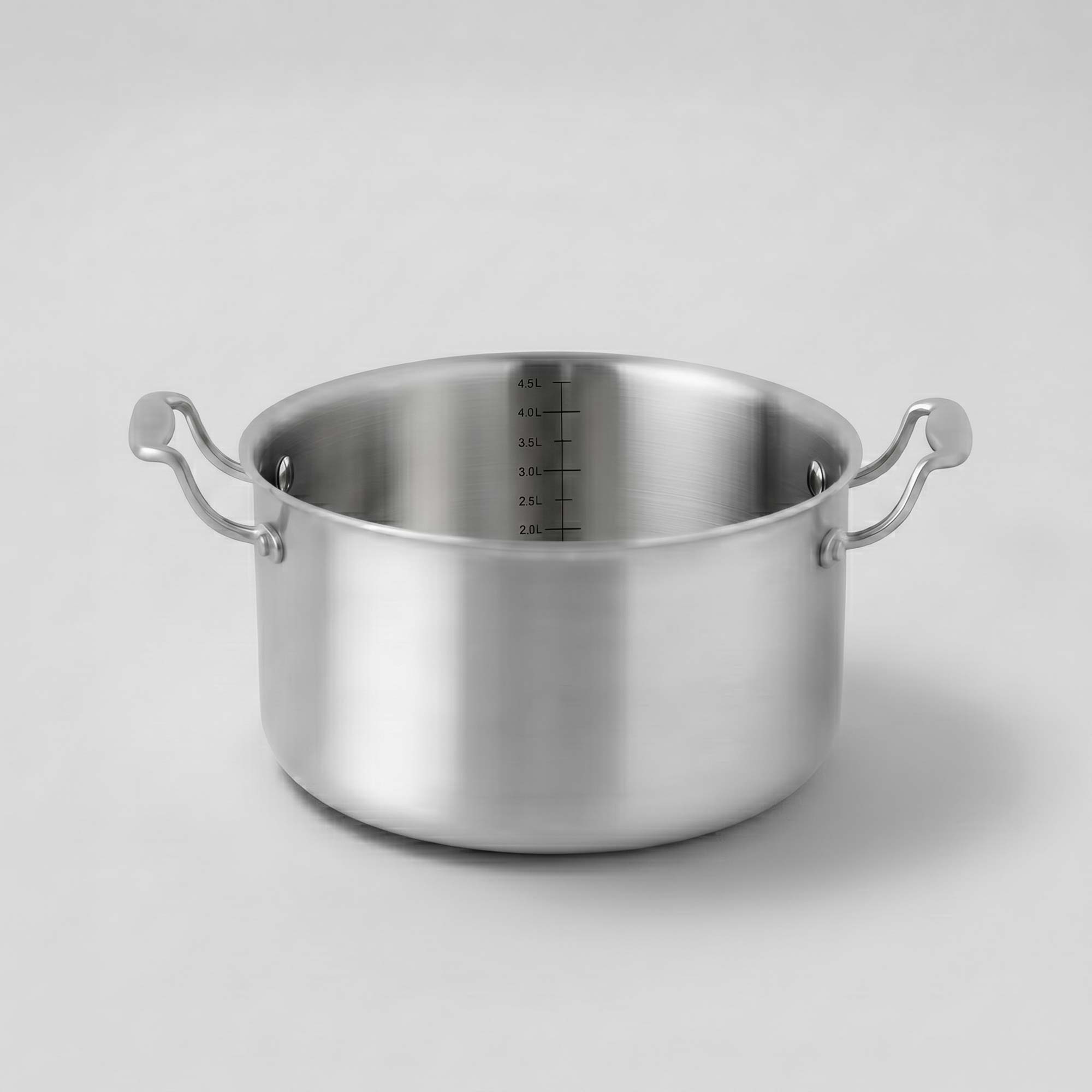 Marmite en inox 18/10 SAINE 24 cm à deux anses, compatible induction