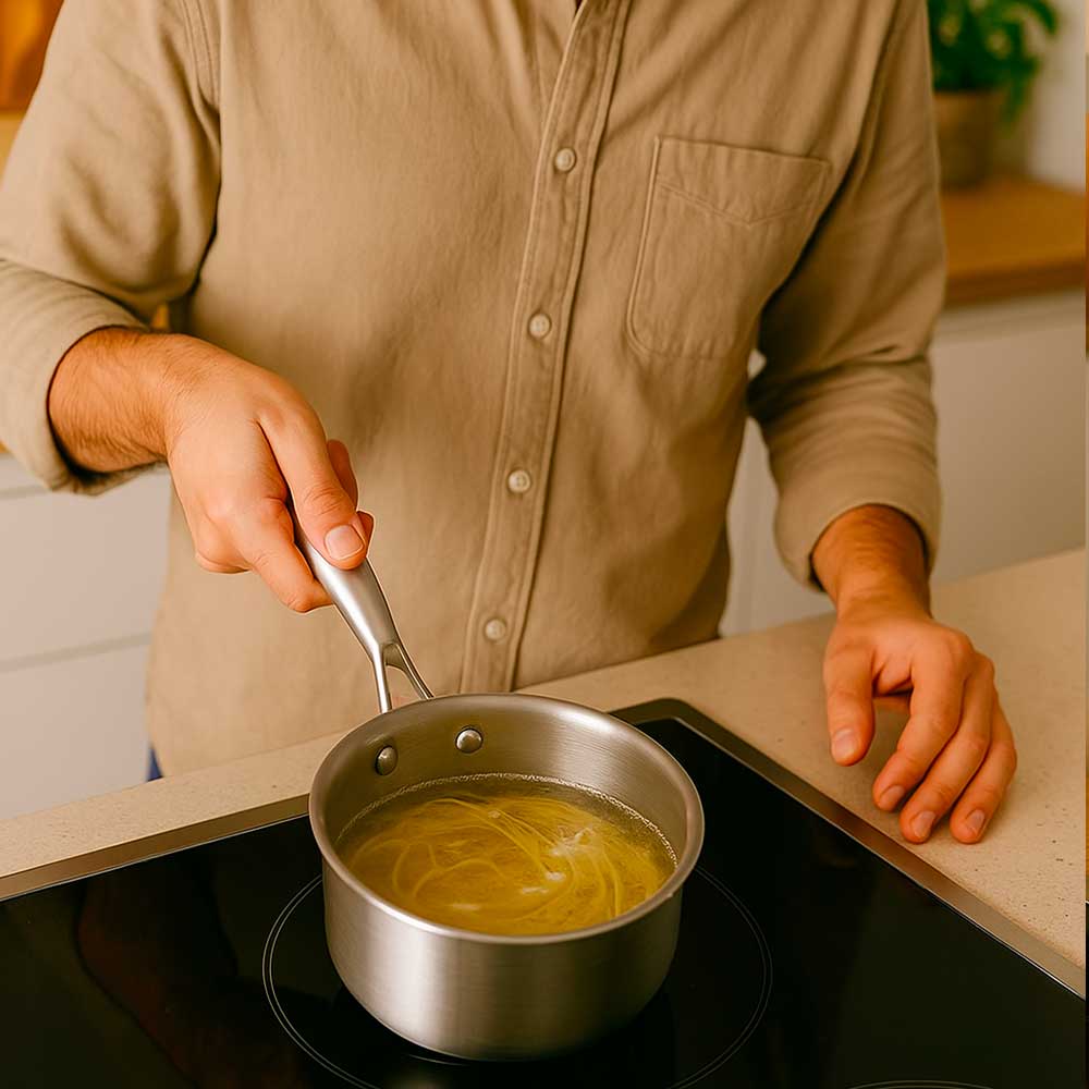 Casserole Inox - 16 cm - SAINE.