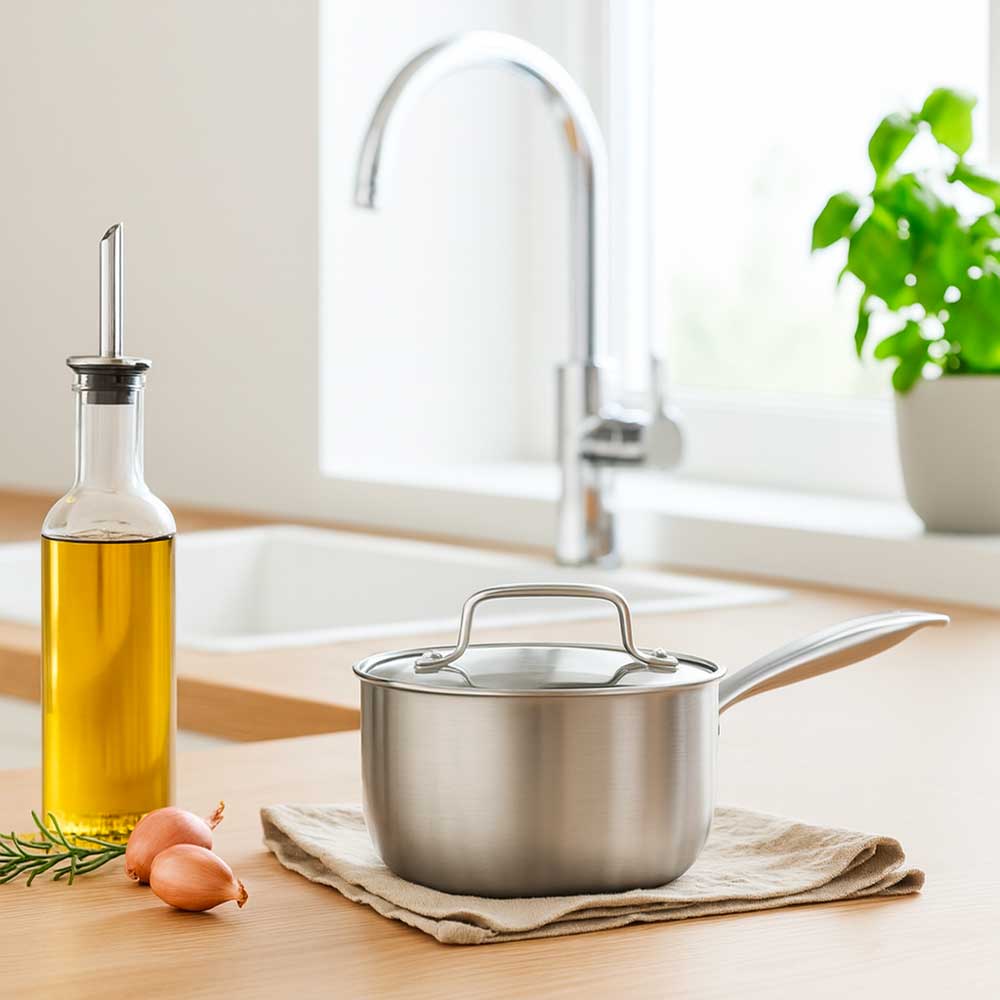 Casserole Inox - 18 cm - les imparfaites Saine