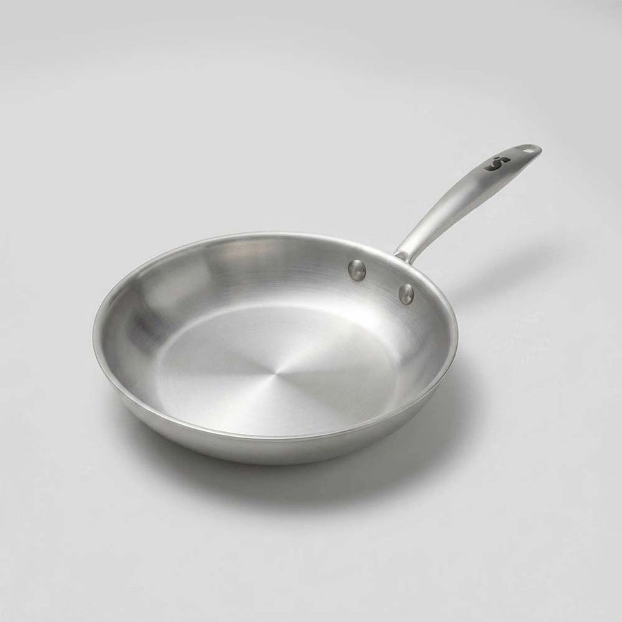 Poêle en inox 18/10 SAINE 24 cm fabriquée en France, compatible tous feux