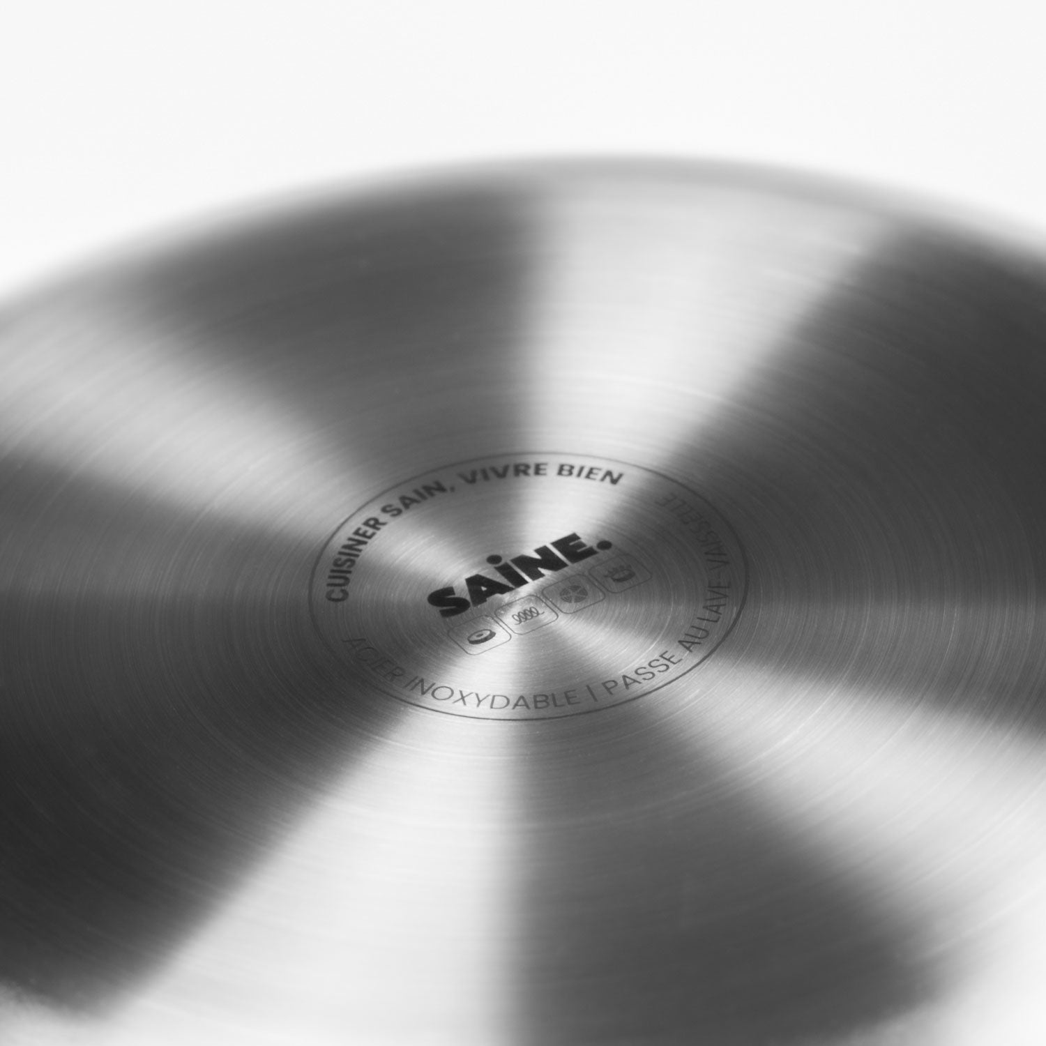 Poêle inox - 22 cm Saine