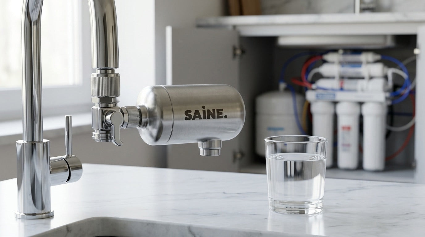Comparaison entre un filtre robinet compact et un osmoseur sous évier