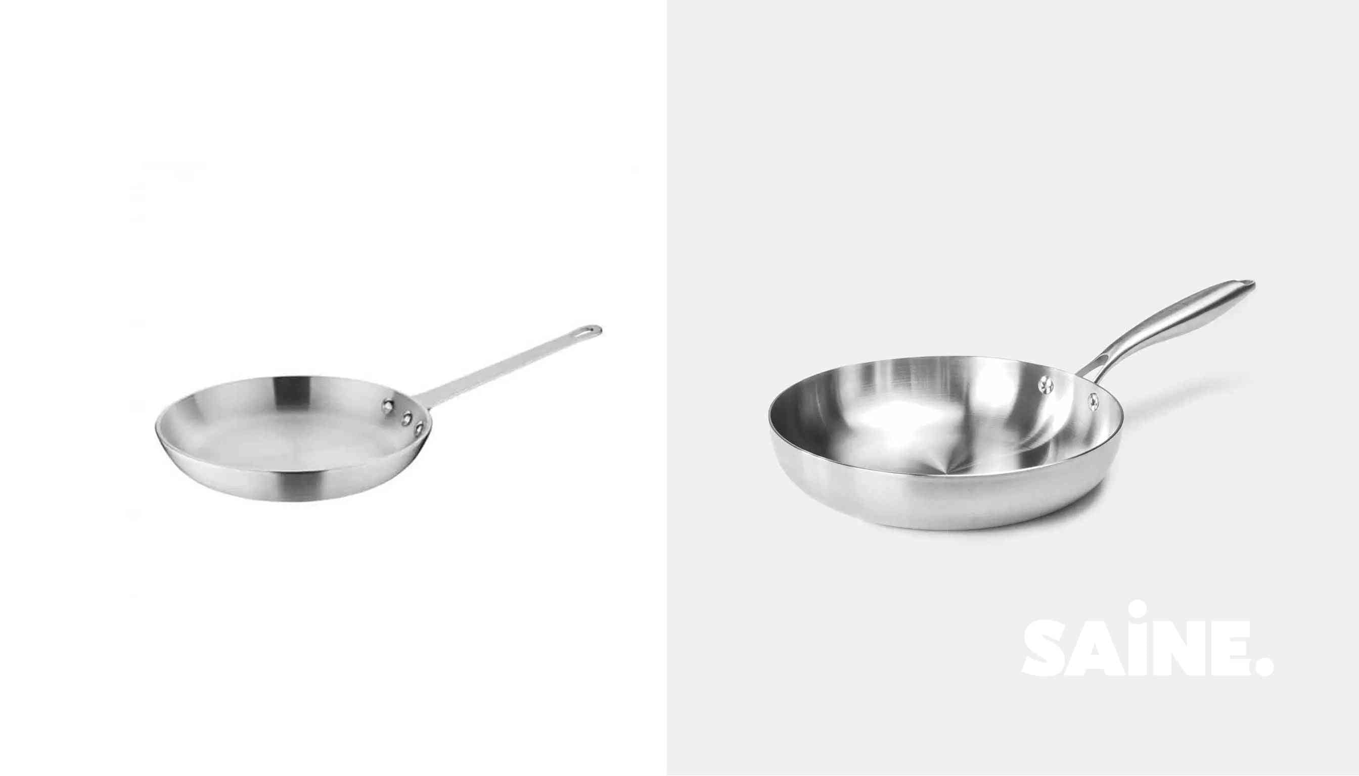 comparaison entre une poele en inox et une poele en aluminium