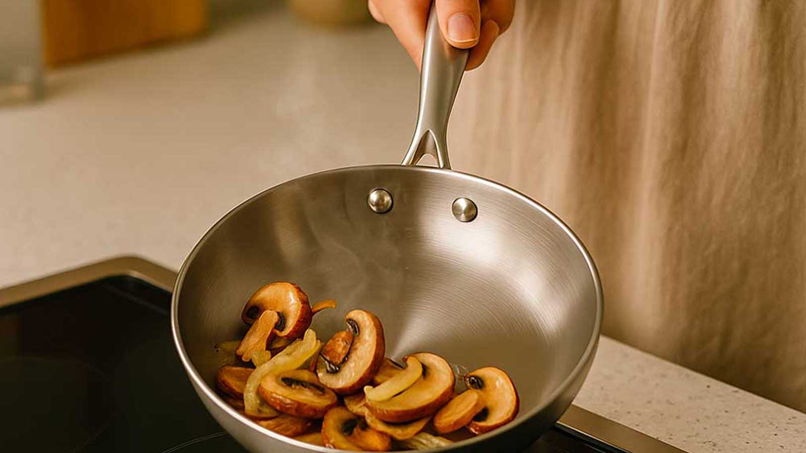 Choisir une poêle en inox pour une cuisine sans plastique et sans compromis