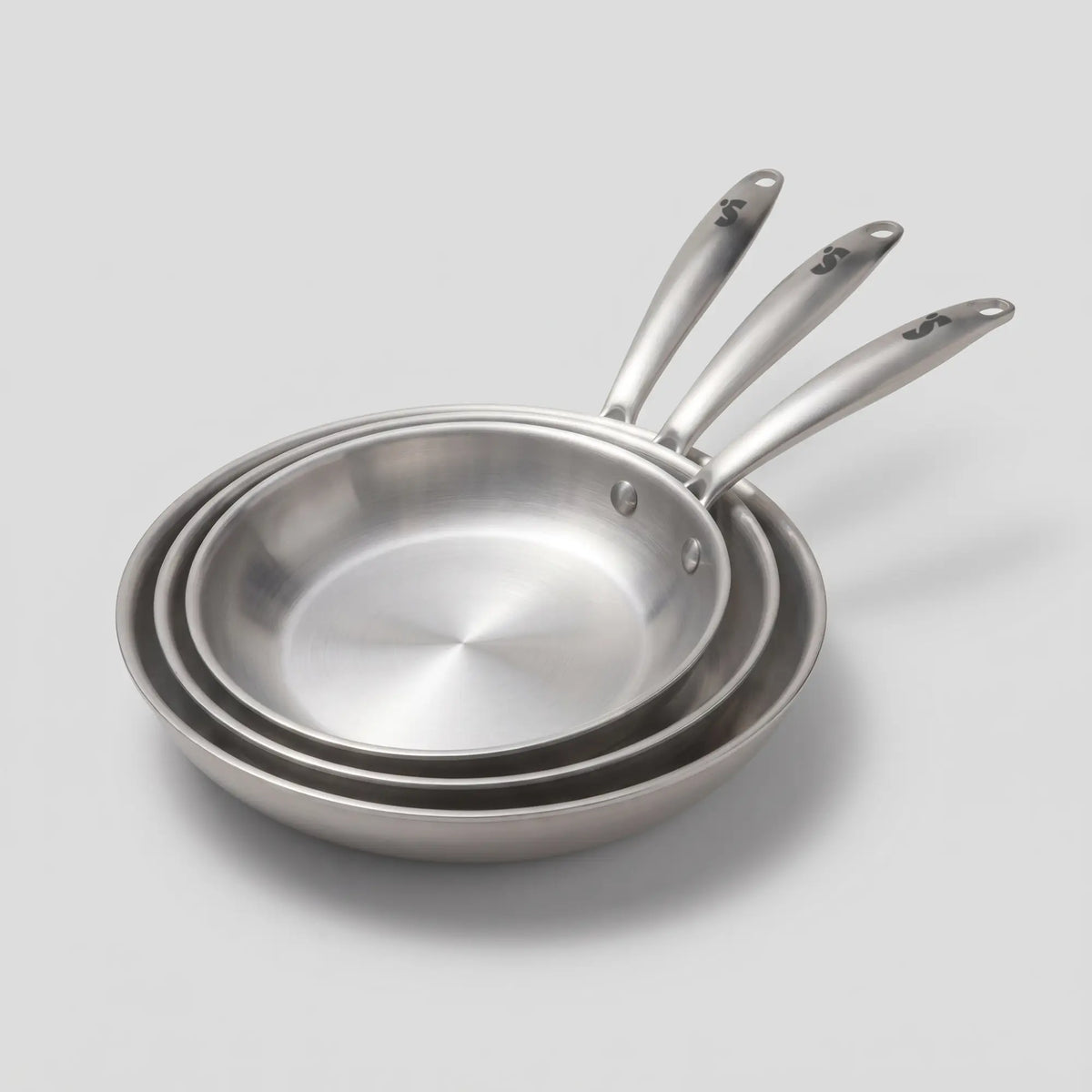 trio de poele inox 