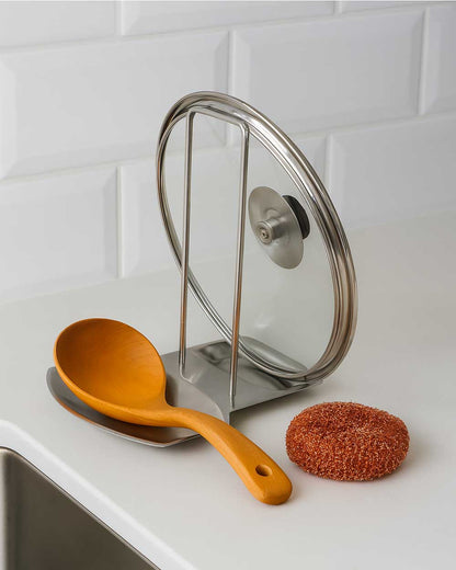Support de couvercle en inox SAINE.