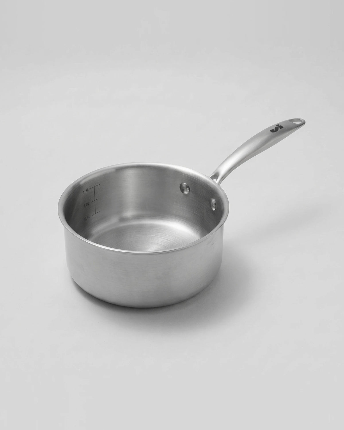 Casserole en inox 18/10 SAINE 16 cm à manche inox, fabriquée en France