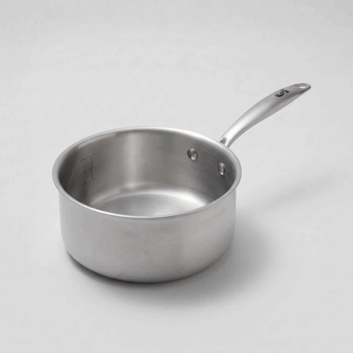 Casserole inox 20 cm SAINE fabriquée en France, inox 18/10 tri-ply compatible induction