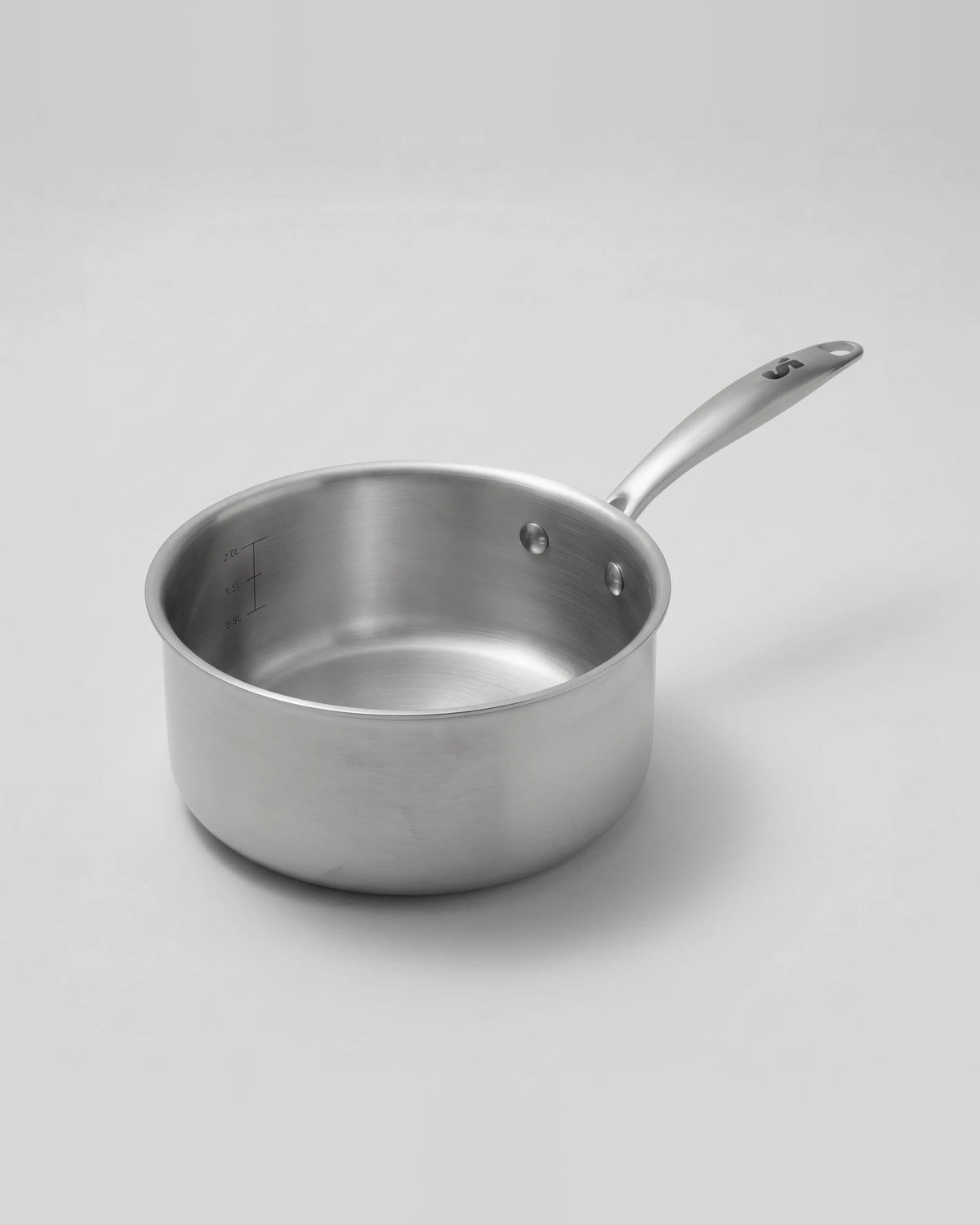 Casserole inox 20 cm SAINE fabriquée en France, inox 18/10 tri-ply compatible induction