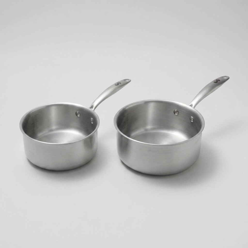Le Duo de Casseroles Inox - 16 et 18 cm