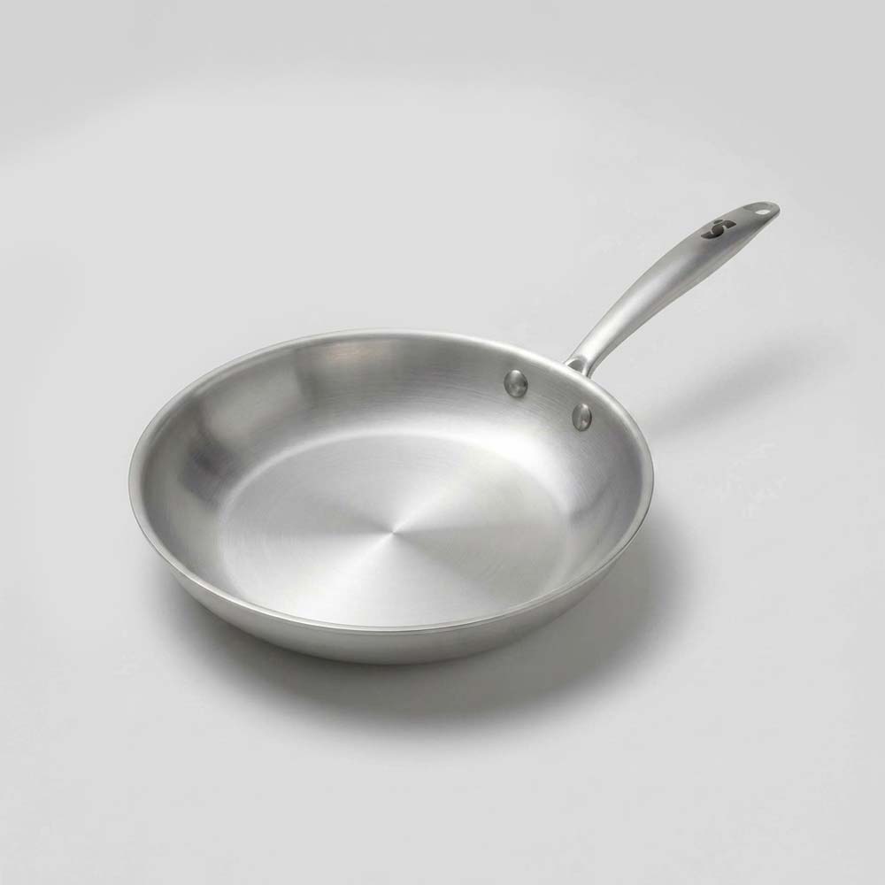 Poêle en inox 18/10 SAINE 26 cm fabriquée en France, compatible induction