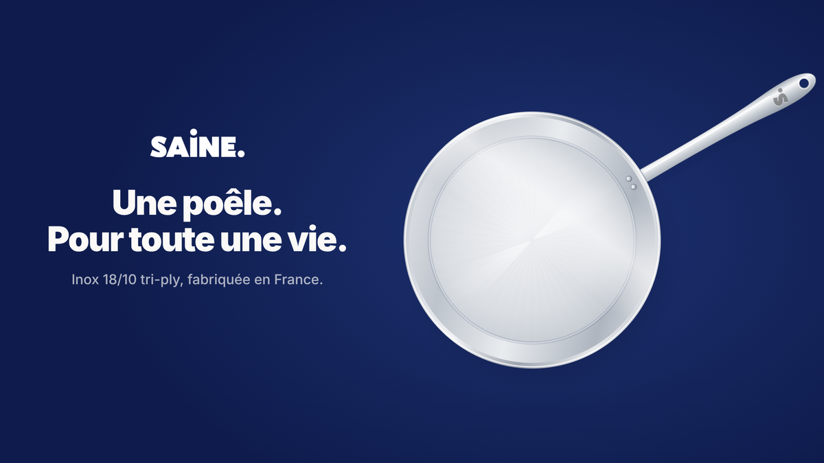 vidéo horizontale de présentation des poêles en inox SAINE