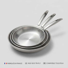 Le Trio de Poêles Inox - 20, 24 et 28 cm